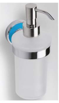Дозатор жидкого мыла BEMETA Trend-I 104109018d подвесной, голубая основа