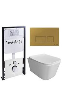 Комплект TONI ARTI TA-01 + Noche с сиденьем с микролифтом, с клавишей Noche TA-0043