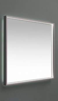 Зеркало DE AQUA Алюминиум 80x75 с подсветкой по периметру