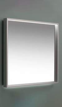 Зеркало DE AQUA Алюминиум 90x75 подсветка 2 стороны