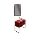Комплект мебели ARMADI ART Monaco 100 со столешницей бордо, фурнитура золото