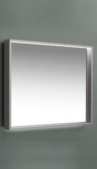 Зеркало DE AQUA Алюминиум 120x75 подсветка 2 стороны