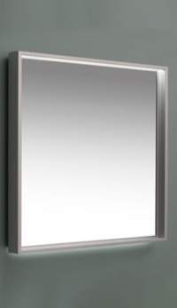 Зеркало DE AQUA Алюминиум 90x75 с подсветкой по периметру
