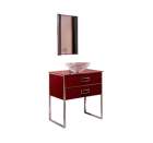 Комплект мебели ARMADI ART Monaco 100 со столешницей бордо, фурнитура хром